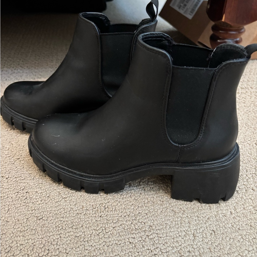 Steve Madden Black Ankle Booties